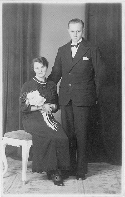 Johan chr heesche og stanislava bryllup 1935